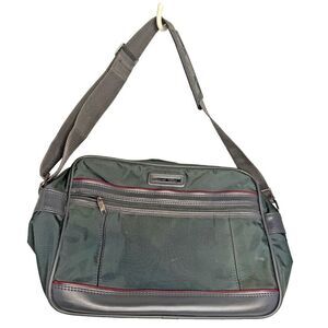 Vintage American Tourister Carry On Weekender Dark Gray w/ Purple Accent 15" EUC